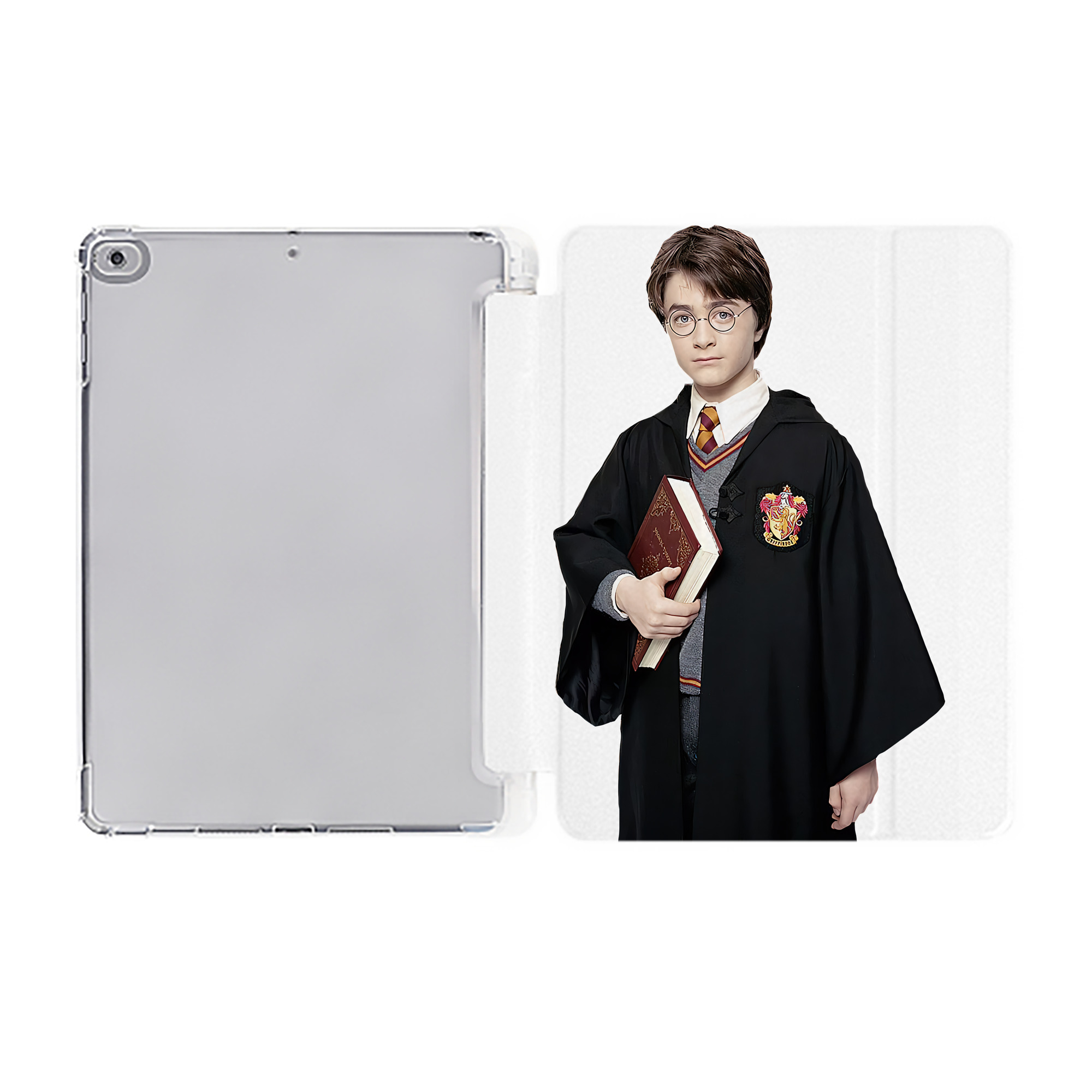 （画像用） Harry Potter ハリー・ポッターシリーズ IPad ケース ペン収納付き 三つ折りスタンド PUレザー×シリコン 対応機種9.5/10.5/10.9インチ